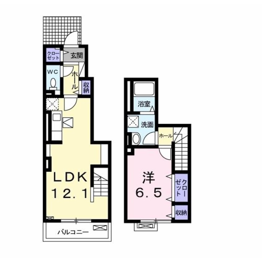 間取図 シャルムメゾンA