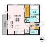 イルミナール 1Rの間取り