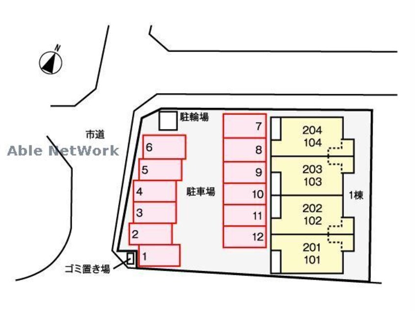 平面図 Primroseさくら荘