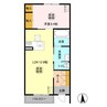 ラッフルズ 1LDKの間取り