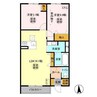 ラッフルズ 2LDKの間取り