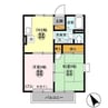 アネックス中野Ｂ 2DKの間取り