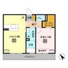 メゾンたいち 1LDKの間取り