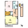 ラウレア 1LDKの間取り