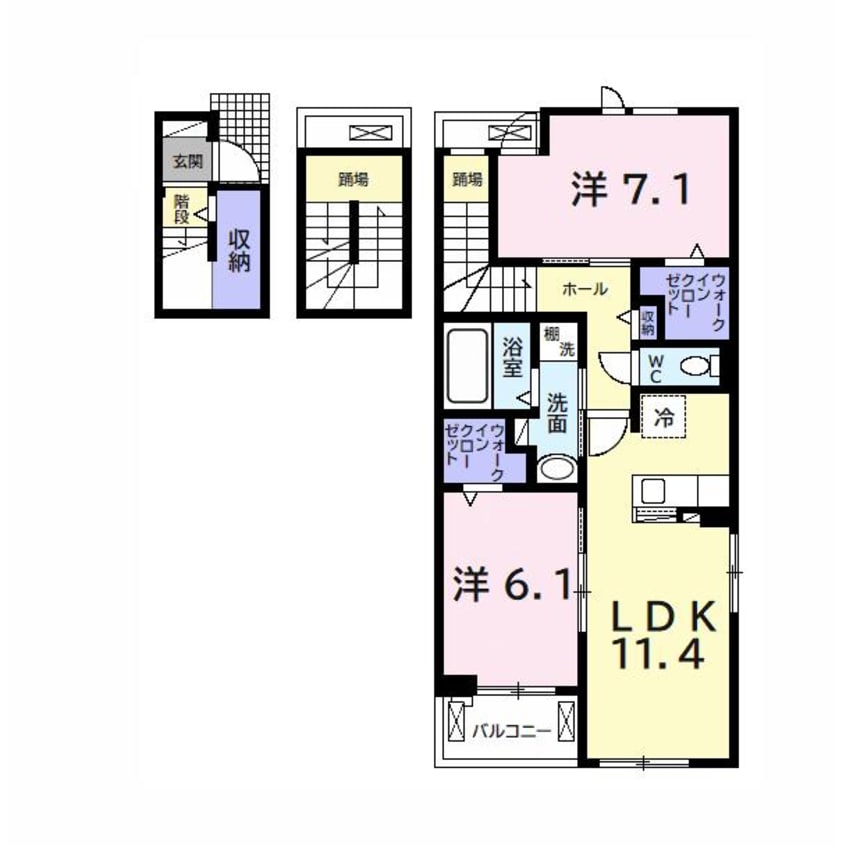 間取図 ベルウッドⅠ