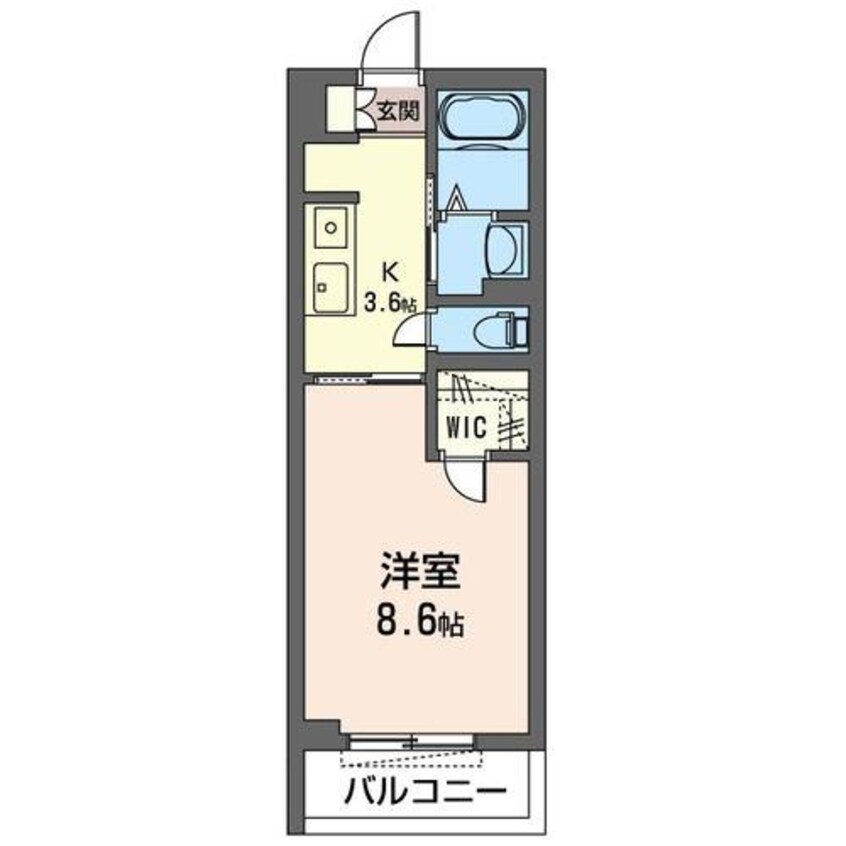 間取図 内房線/姉ケ崎駅 徒歩1分 3階 築4年