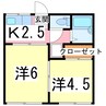 双葉ハイツ 2Kの間取り