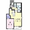 サンヴェール蔵波9 1LDKの間取り
