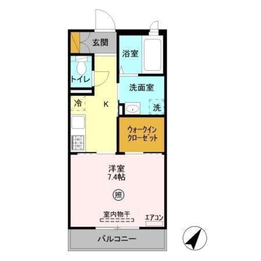 間取図 カーサリヴェール杢師B