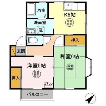間取図 サウスコーポB