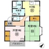 サウスコーポB 2Kの間取り