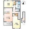 サニープレイス（君津市） 2LDKの間取り