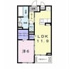 プレステージア木更津 1LDKの間取り