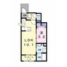 アル―シャS 1LDKの間取り