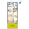 エルデ 1LDKの間取り