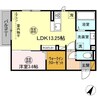 アズールアビタシオン 1LDKの間取り