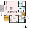 ジュネきさら津+ 1Rの間取り