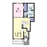 ルミネスⅢ 1LDKの間取り