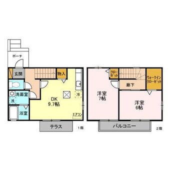 間取図 シャリテ南子安