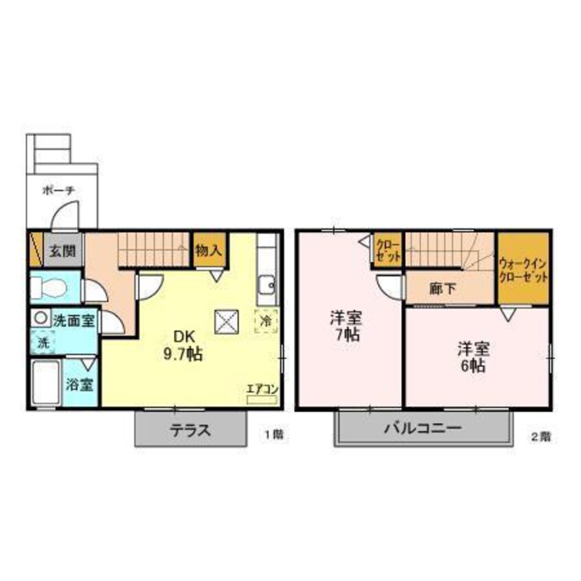 間取図 シャリテ南子安