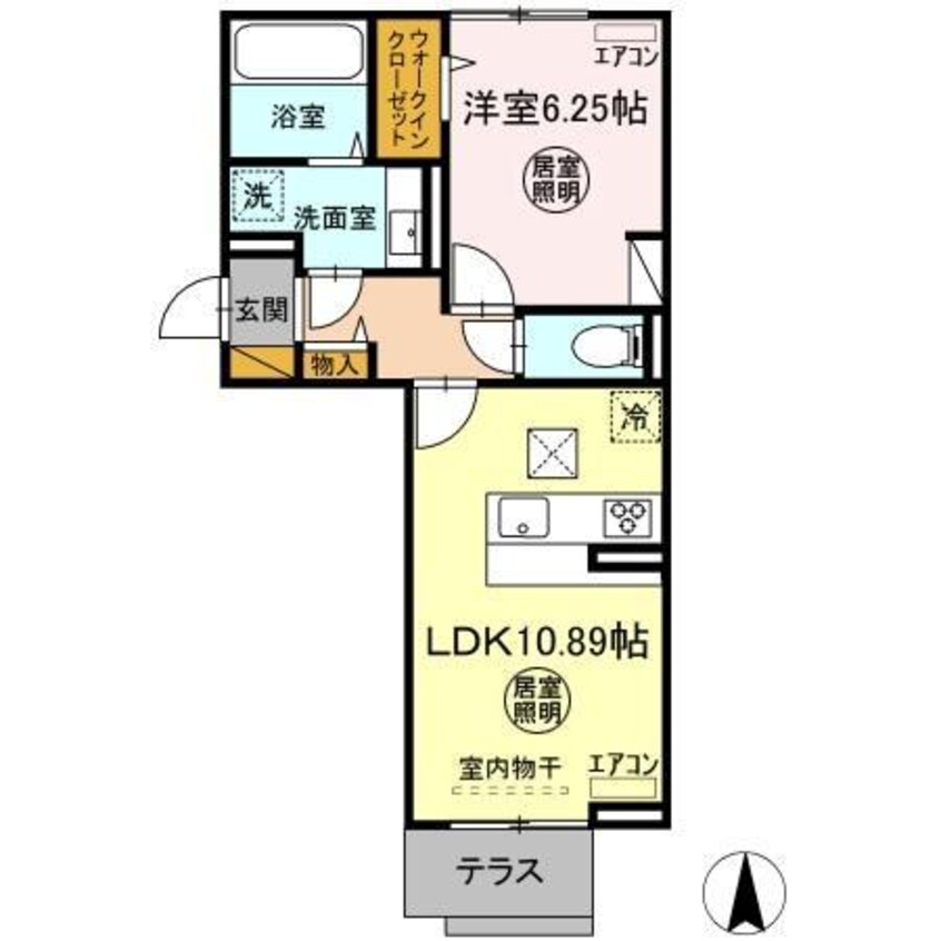 間取図 ラヴィクレエ袖ヶ浦Ⅱ