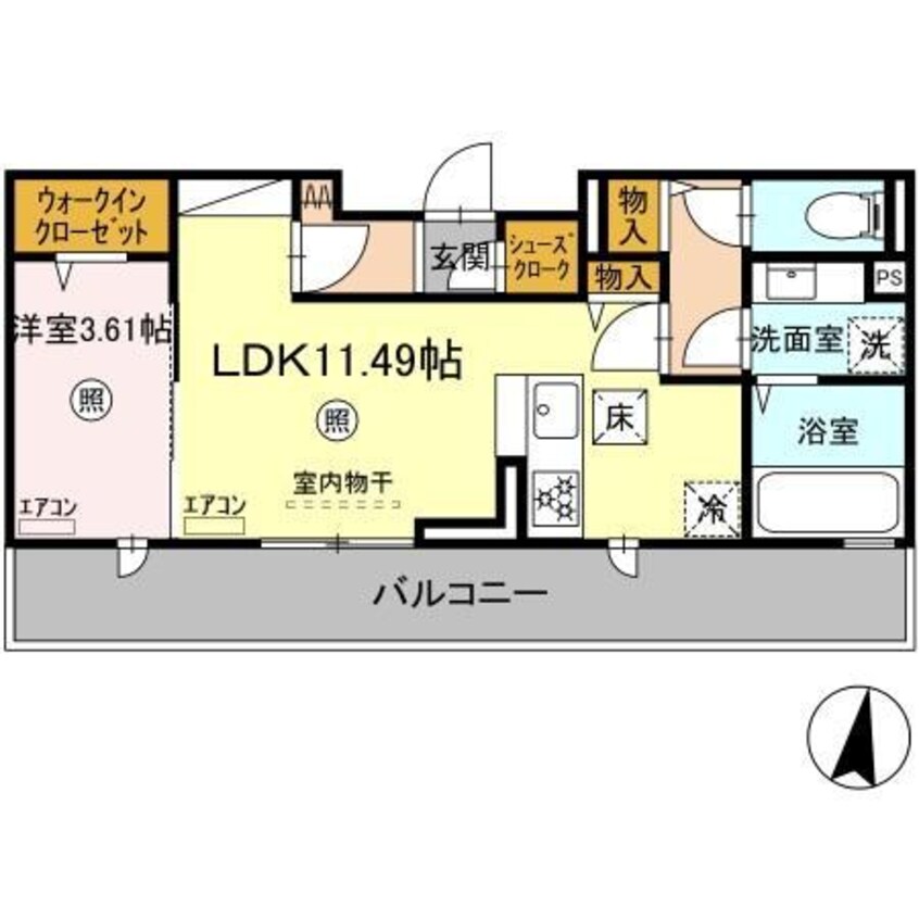 間取図 仮称）D-room畑沢B