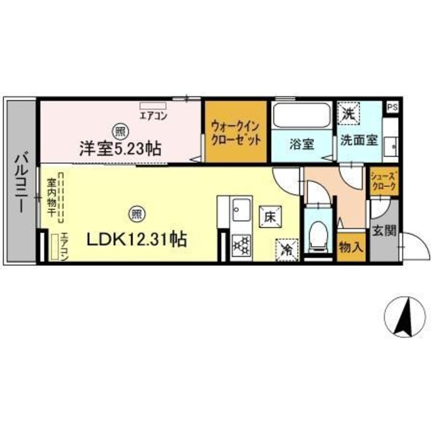 間取図 仮称）D-room畑沢B