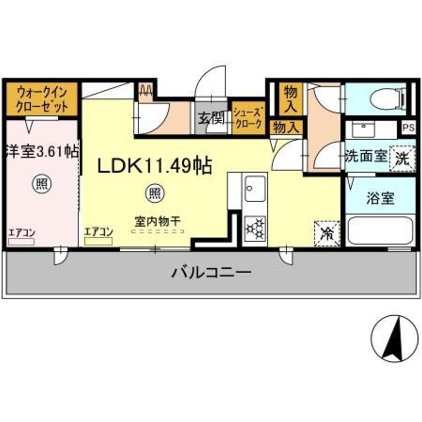 間取図 仮称）D-room畑沢B