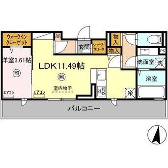 間取図 仮称）D-room畑沢B