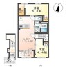 プレシャスⅡ 2LDKの間取り