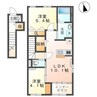 アンソレイユ 2LDKの間取り