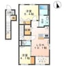 アンソレイユ 2LDKの間取り