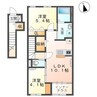 アンソレイユ 2LDKの間取り
