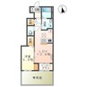 アンソレイユ 1LDKの間取り