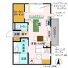 サリサh 1Rの間取り