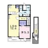 ヒカルサ市原姉ヶ崎イースト 1LDKの間取り