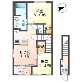 間取図 木更津市高柳新築アパート