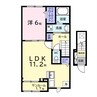 ヒカルサ市原姉ヶ崎サウス 1LDKの間取り
