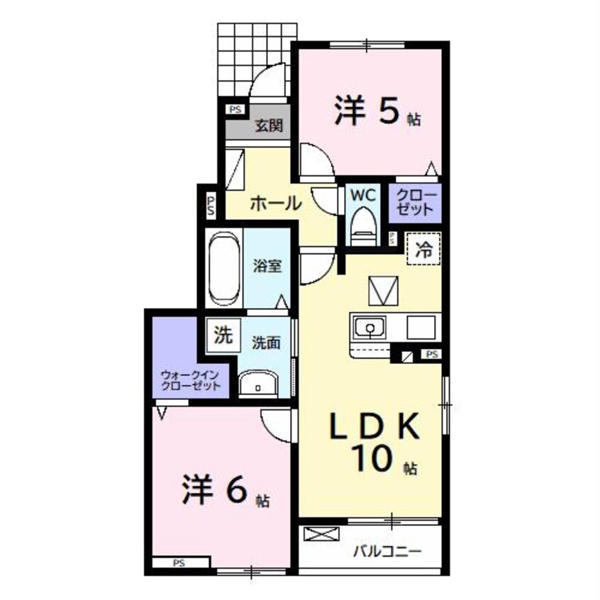 間取図 仮称　蔵波アパート1