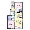 仮称　蔵波アパート1 2LDKの間取り