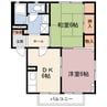 スプリングハイツA 2DKの間取り