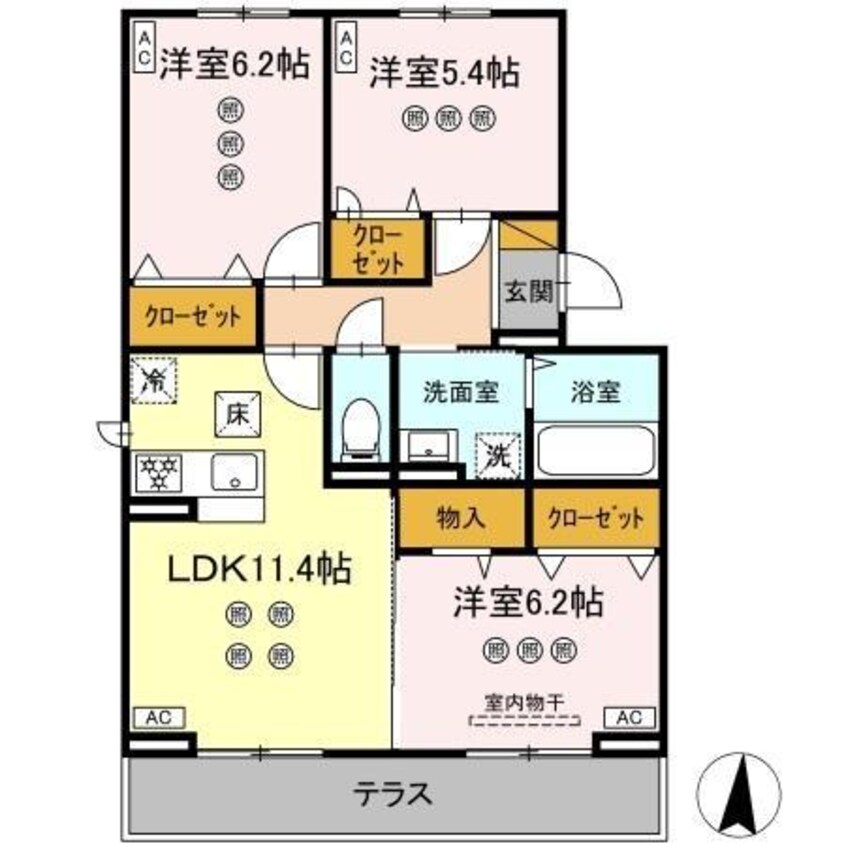 間取図 サリサ.j
