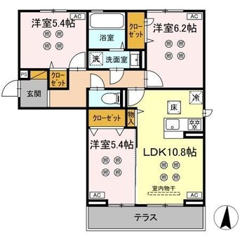 間取図 サリサ.k