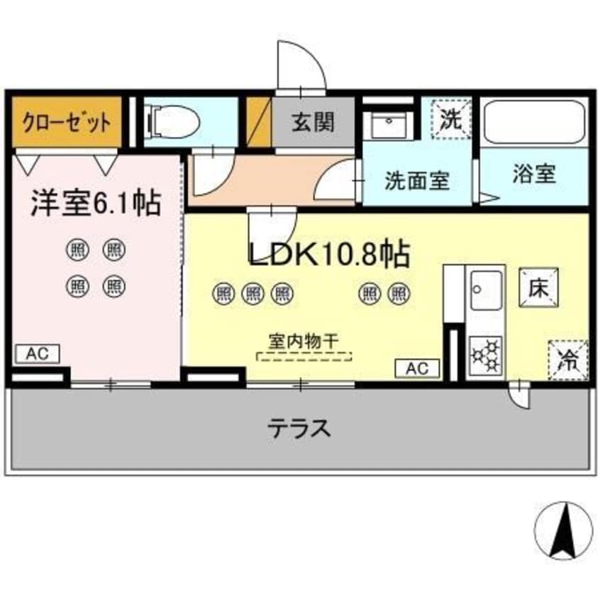 間取図 サリサ.k