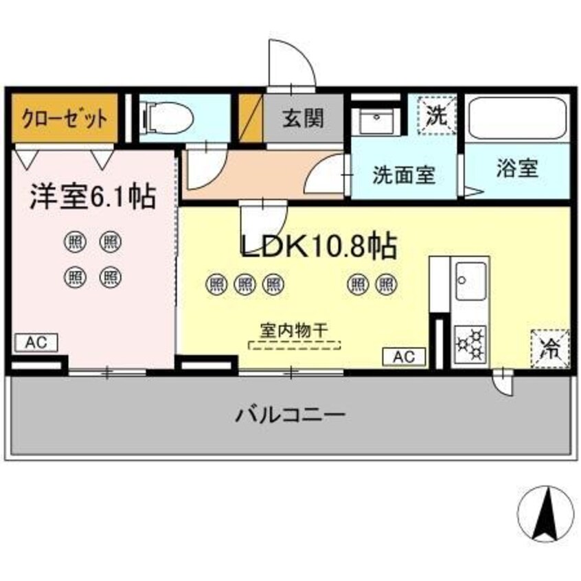 間取図 サリサ.k