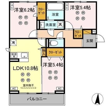 間取図 サリサ.k
