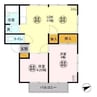 シンフォニー加藤 2LDKの間取り