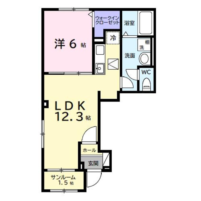 間取図 デルーナ１