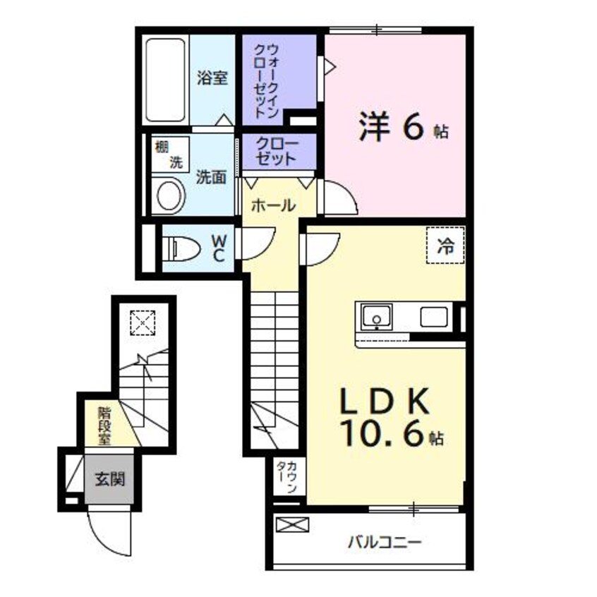 間取図 デルーナⅠ