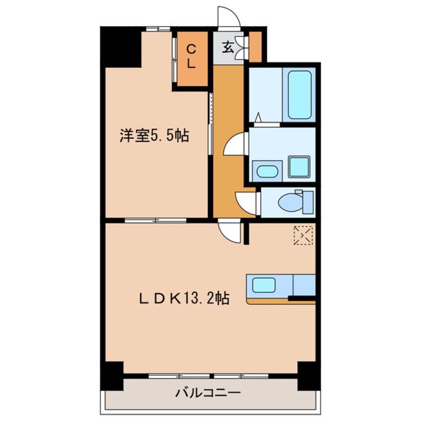 間取図 東海道本線/浜松駅 徒歩20分 2階 築13年